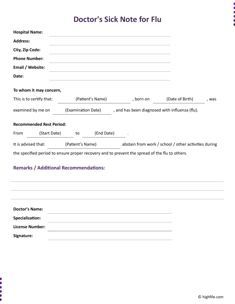 Free Doctor’s Note Forms and Templates - eDocNotes.com